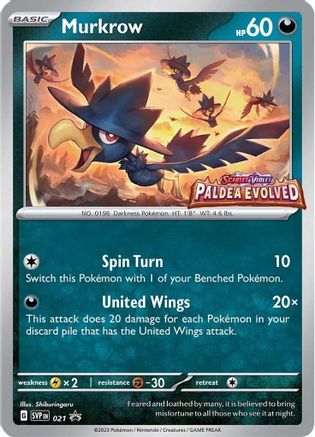 Murkrow (Prerelease) 021 - Holofoil - Promo