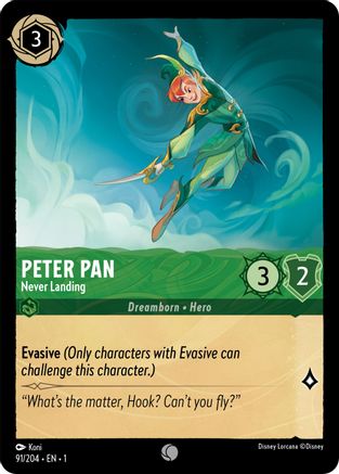 Peter Pan (Never Landing) - 91/204 - Common (Foil)