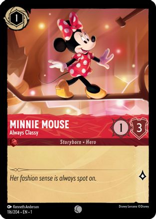Minnie Mouse (Always Classy) - 116/204 - Common (Foil)