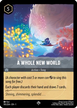 A Whole New World - 195/204 - Super Rare (Foil)