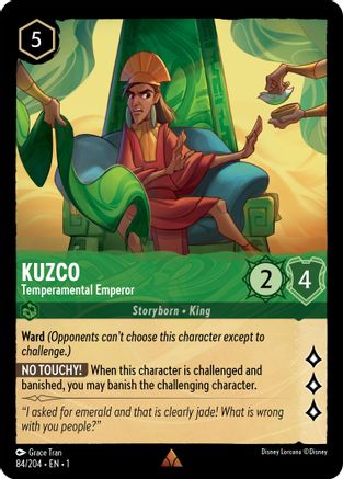 Kuzco (Temperamental Emperor) - 84/204 - Rare (Foil)