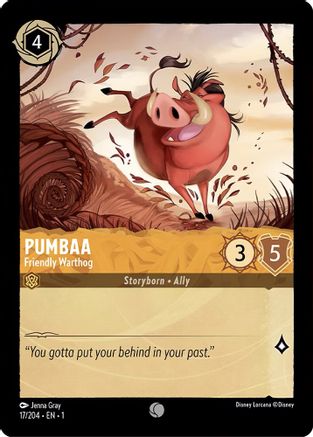 Pumbaa (Friendly Warthog) - 17/204 - Common