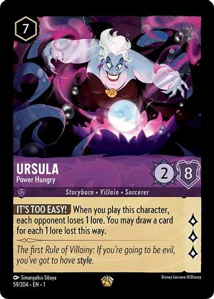 Ursula (Power Hungry) - 59/204 - Legendary (Foil)