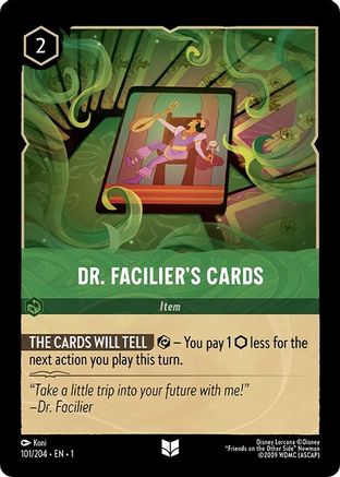 Dr. Facilier's Cards - 101/204 - Uncommon (Foil)