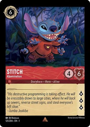 Stitch (Abomination) - 125/204 - Rare