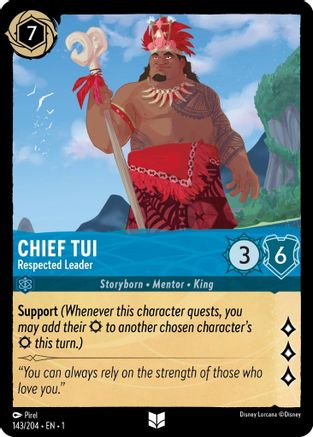 Chief Tui (Respected Leader) - 143/204 - Uncommon (Foil)