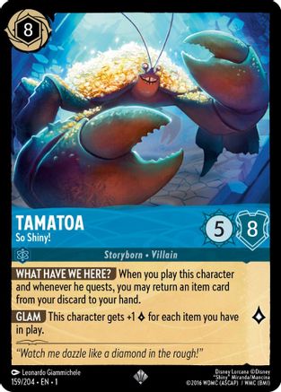 Tamatoa (So Shiny!) - 159/204 - Super Rare (Foil)