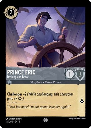 Prince Eric (Dashing and Brave) - 187/204 - Common (Foil)