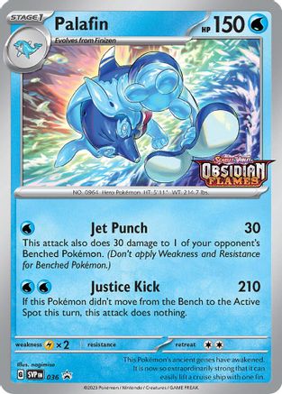 Palafin (Prerelease) 036 - Holofoil SV Scarlet & Violet Promo Cards - Promo