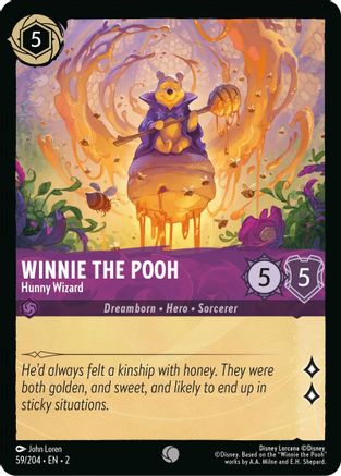 Winnie the Pooh (Hunny Wizard) - 59/204 - Common (Foil)