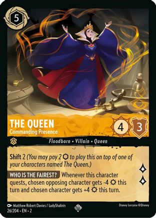 The Queen (Commanding Presence) - 26/204 - Super Rare (Foil)