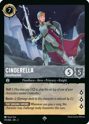 Cinderella (Stouthearted) - 177/204 - Super Rare (Foil)