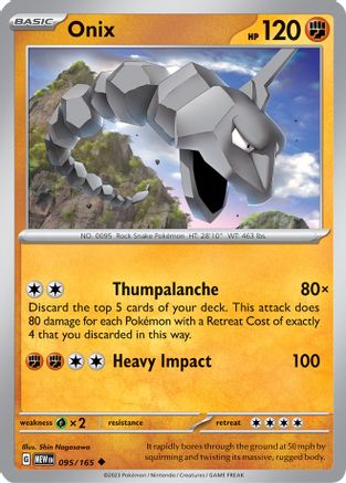 Onix 095/165 SV Scarlet & Violet 151 - Uncommon