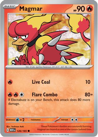 Magmar 126/165 SV Scarlet & Violet 151 - Common