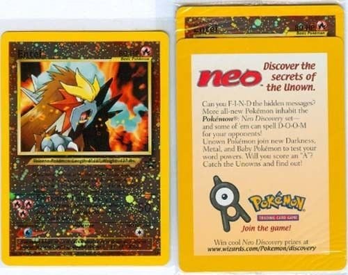 Entei 034/53 - Reverse Holofoil WoTC Promo - Sealed