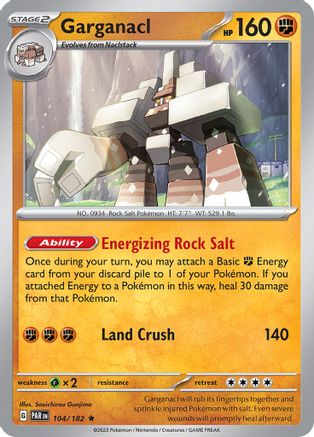Garganacl - 104/182 - Rare - Reverse Holo