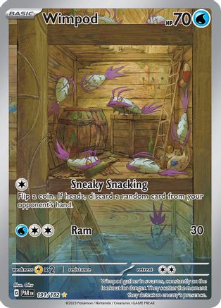 Wimpod 191/182 - Holofoil SV04 Paradox Rift - Illustration Rare