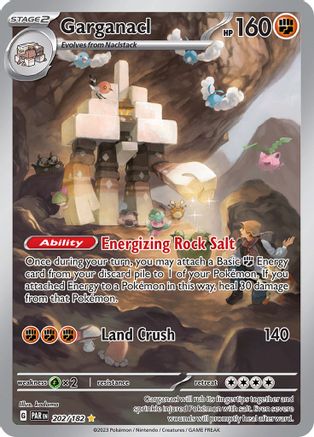Garganacl 202/182 - Holofoil SV04 Paradox Rift - Illustration Rare{