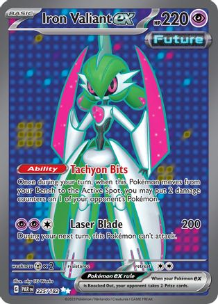 Iron Valiant ex 225/182 - Holofoil SV04 Paradox Rift - Ultra Rare