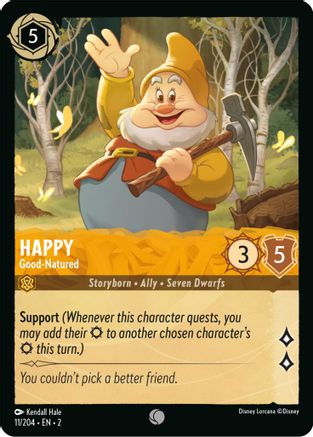 Happy (Good-Natured) - 11/204 - Common (Foil)