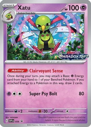 Xatu (Prerelease) 059 - Holofoil - Rare