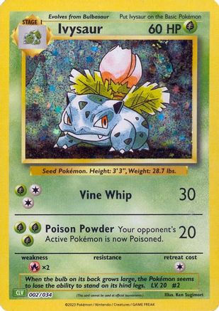 Ivysaur 002 - Holofoil - Classic Collection