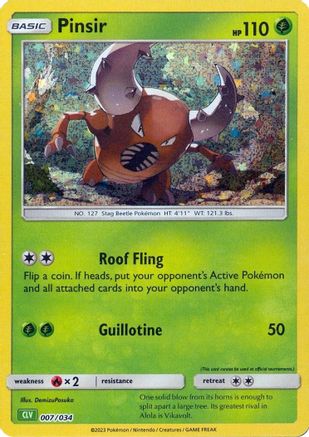 Pinsir 007 - Holofoil - Classic Collection