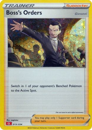 Boss's Orders (CLC) 019 - Holofoil - Classic Collection