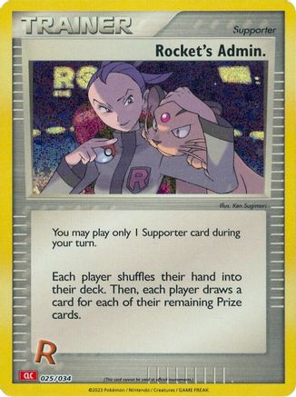 Rocket's Admin. (CLC) 025 - Holofoil - Classic Collection