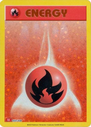 Basic Fire Energy 033 - Holofoil - Classic Collection