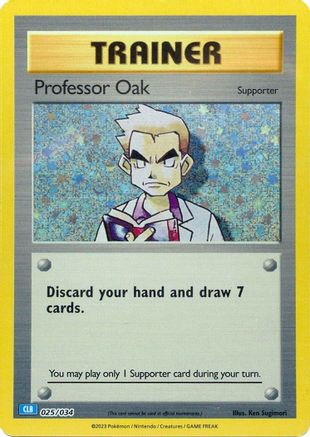 Professor Oak (CLB) 025 - Holofoil - Classic Collection