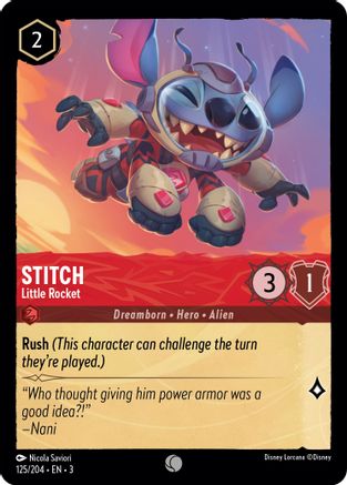 Stitch (Little Rocket) - 125/204 - Common (Foil)