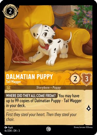 Dalmatian Puppy (Tail Wagger) - 4c/204 - 4c/204 (Foil)