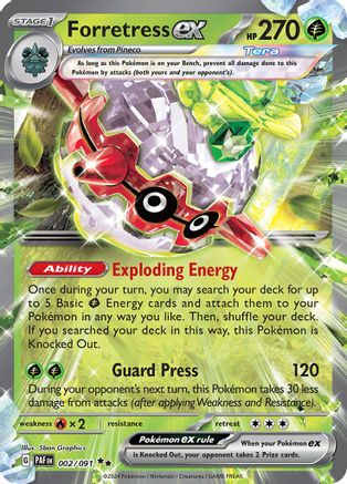 Forretress ex 002/091 - Holofoil - Double Rare