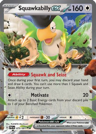 Squawkabilly ex 075/091 - Holofoil - Double Rare