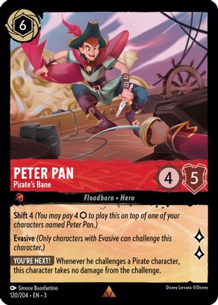 Peter Pan (Pirate's Bane) - 120/204 - Rare (Foil)