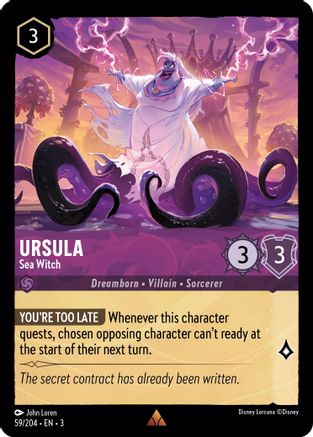 Ursula (Sea Witch) - 59/204 - Rare (Foil)