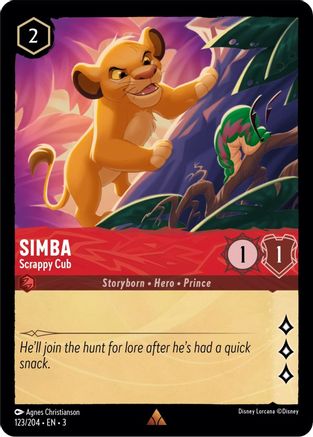 Simba (Scrappy Cub) - 123/204 - Rare (Foil)