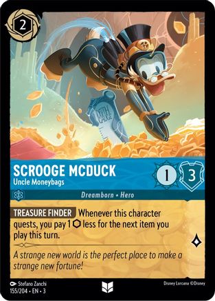 Scrooge McDuck (Uncle Moneybags) - 155/204 - Uncommon (Foil)