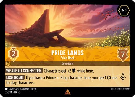 Pride Lands (Pride Rock) - 33/204 - Rare