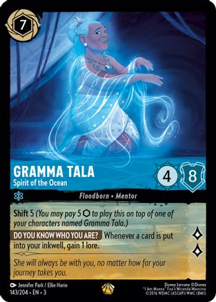 Gramma Tala (Spirit of the Ocean) - 143/204 - Legendary (Foil)
