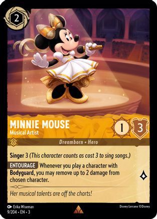Minnie Mouse (Musical Artist) - 9/204 - Rare (Foil)