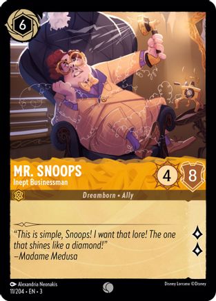 Mr. Snoops (Inept Businessman) - 11/204 - Common (Foil)