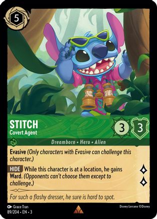 Stitch (Covert Agent) - 89/204 - Rare