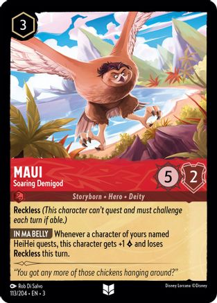 Maui (Soaring Demigod) - 113/204 - Uncommon (Foil)