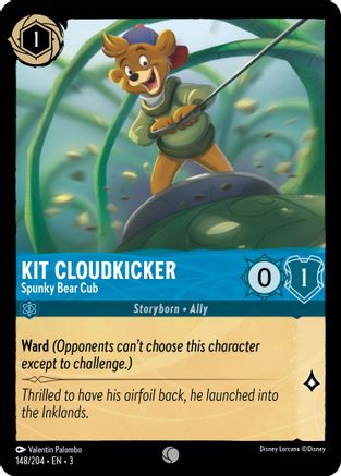 Kit Cloudkicker (Spunky Bear Cub) - 148/204 - Common (Foil)