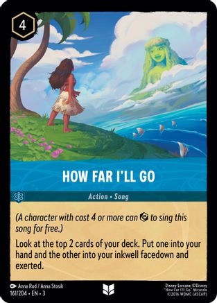 How Far I'll Go - 161/204 - Uncommon (Foil)