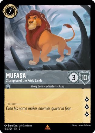 Mufasa (Champion of the Pride Lands) - 185/204 - Rare (Foil)