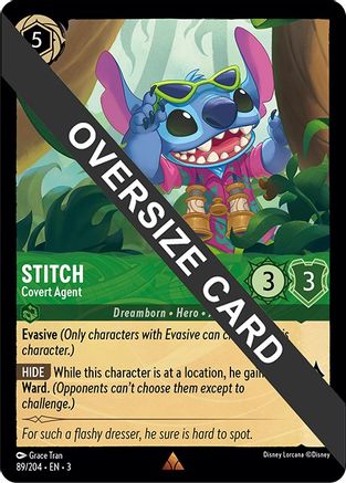 Stitch (Covert Agent) - 89/204 - Oversized (Foil)