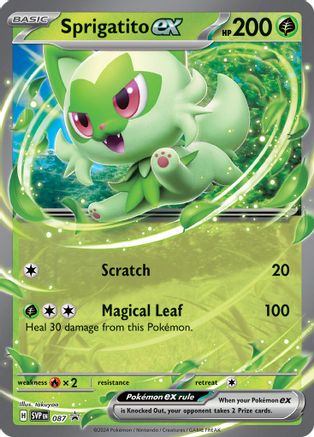 Sprigatito ex 087 - Holofoil - Promo